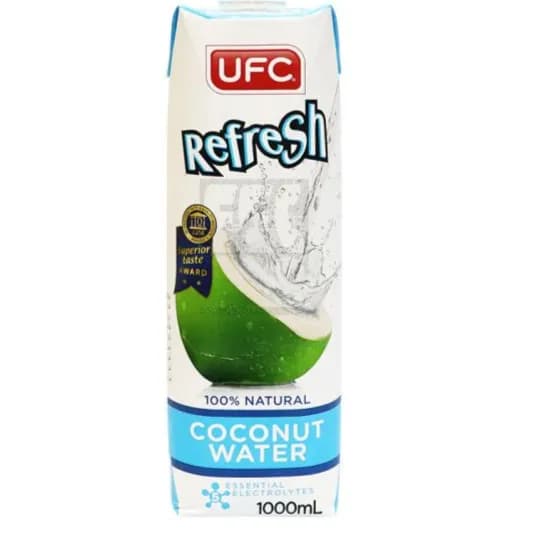 UFC Refresh Coconut Water 5 Essential Electrolytes 1 L