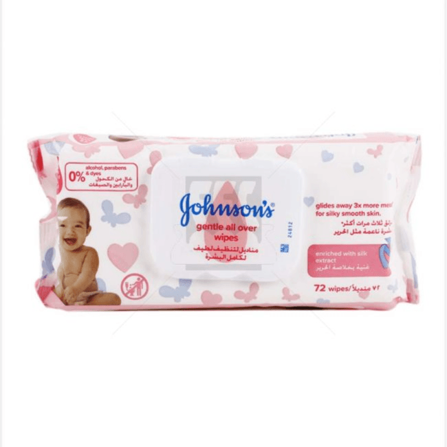 Johnson's Baby Wipes Gentle All Over 72pcs