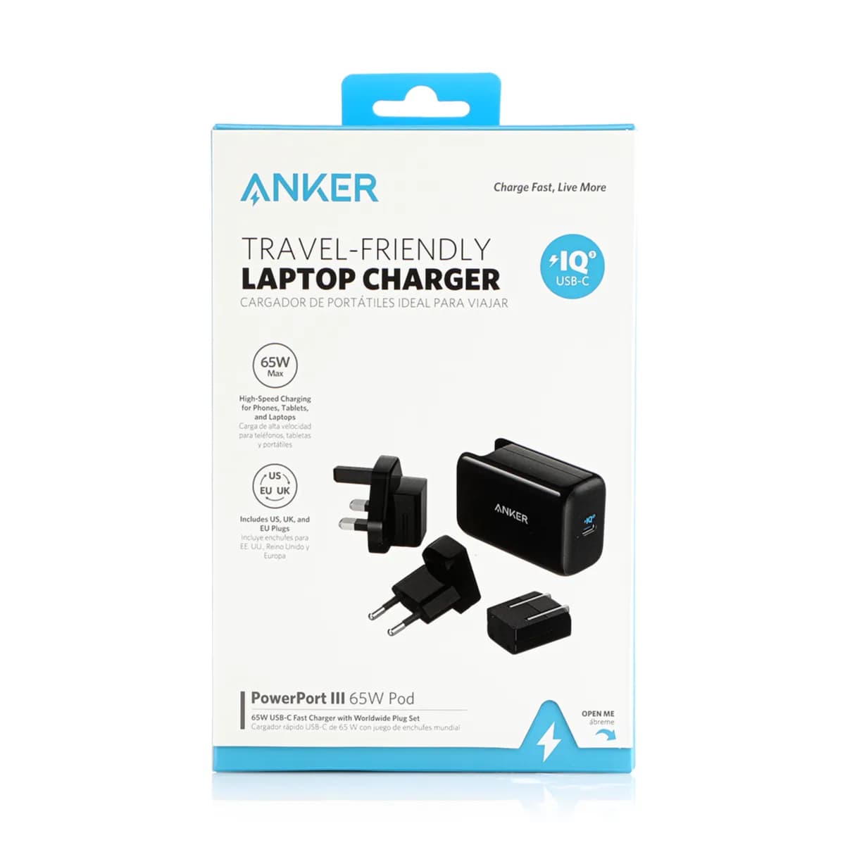 Anker 65W Travel Kit Usb C 65W Us-Eu-Uk