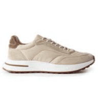 Weekend Walk Suede-Trimmed Shell Sneakers