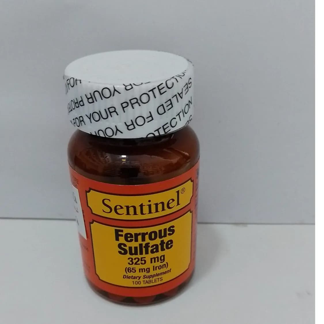 Sentinel Ferrous Sulphate 325mg 100's