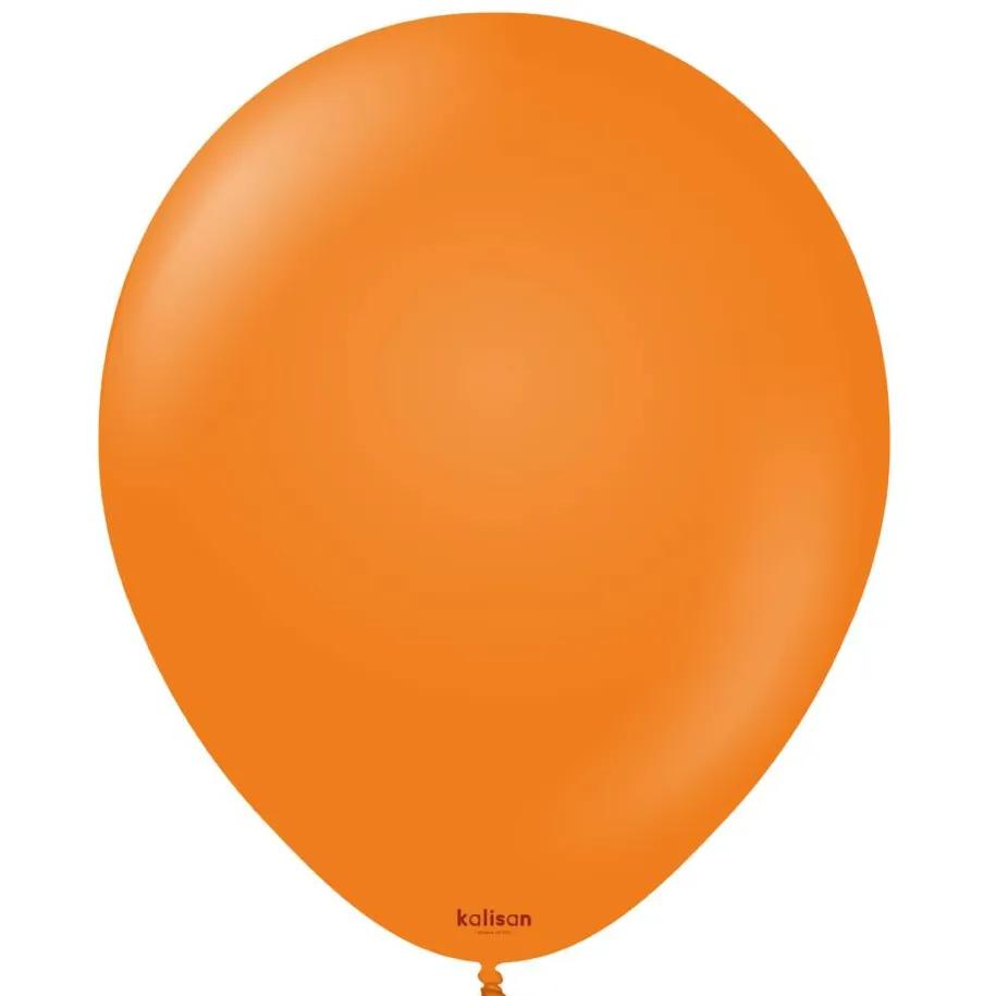 Orange Latex Helium Balloon