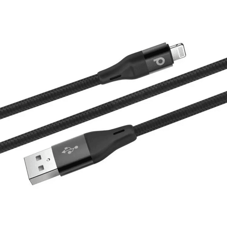 Porodo Braided USB-A To Lightning Cable (2.4a 2.2m)