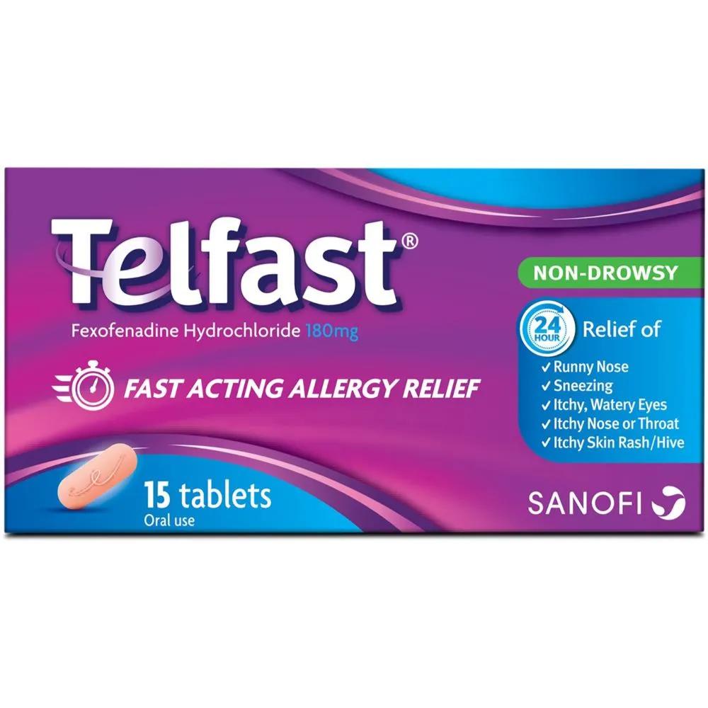 Telfast 180 Mg 15 Tablets