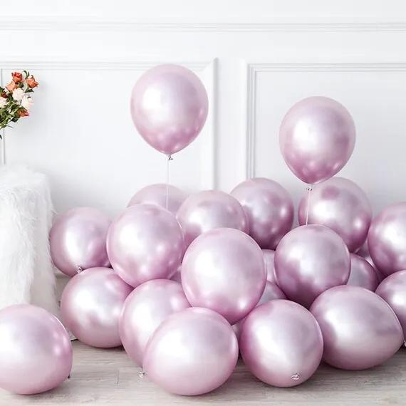 Light Pink Chrome Balloons