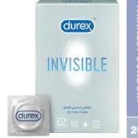 Durex Invisible Extra Thin Condom 20 Pieces