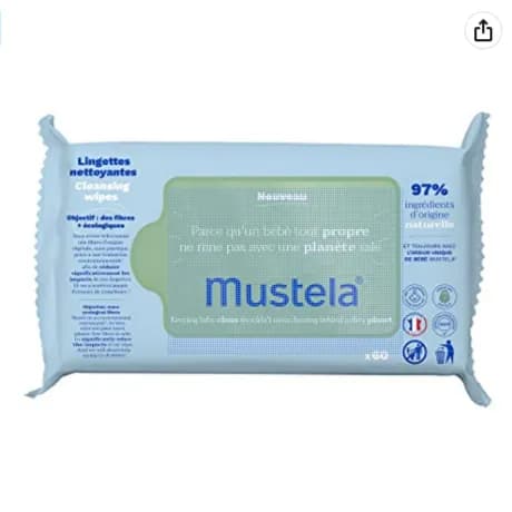 Mustela 70 Cleansing Wipes For Diaper Change