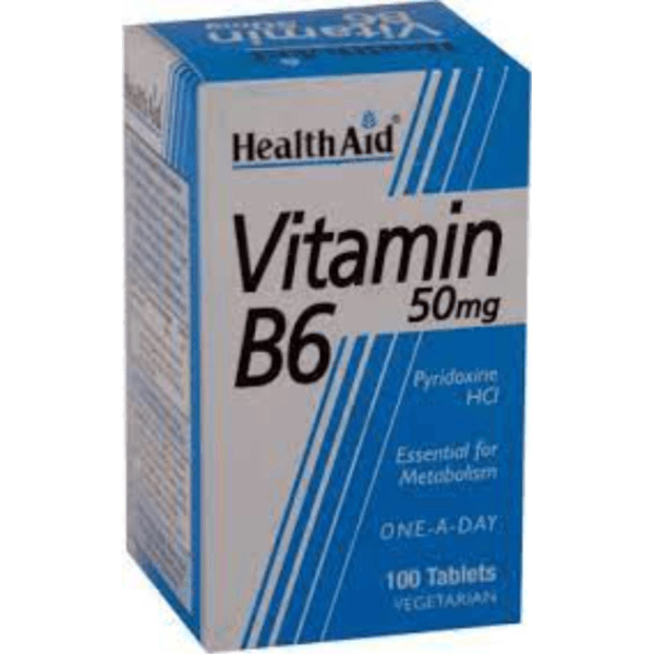 Health Aid Vit B6 Caps 100's