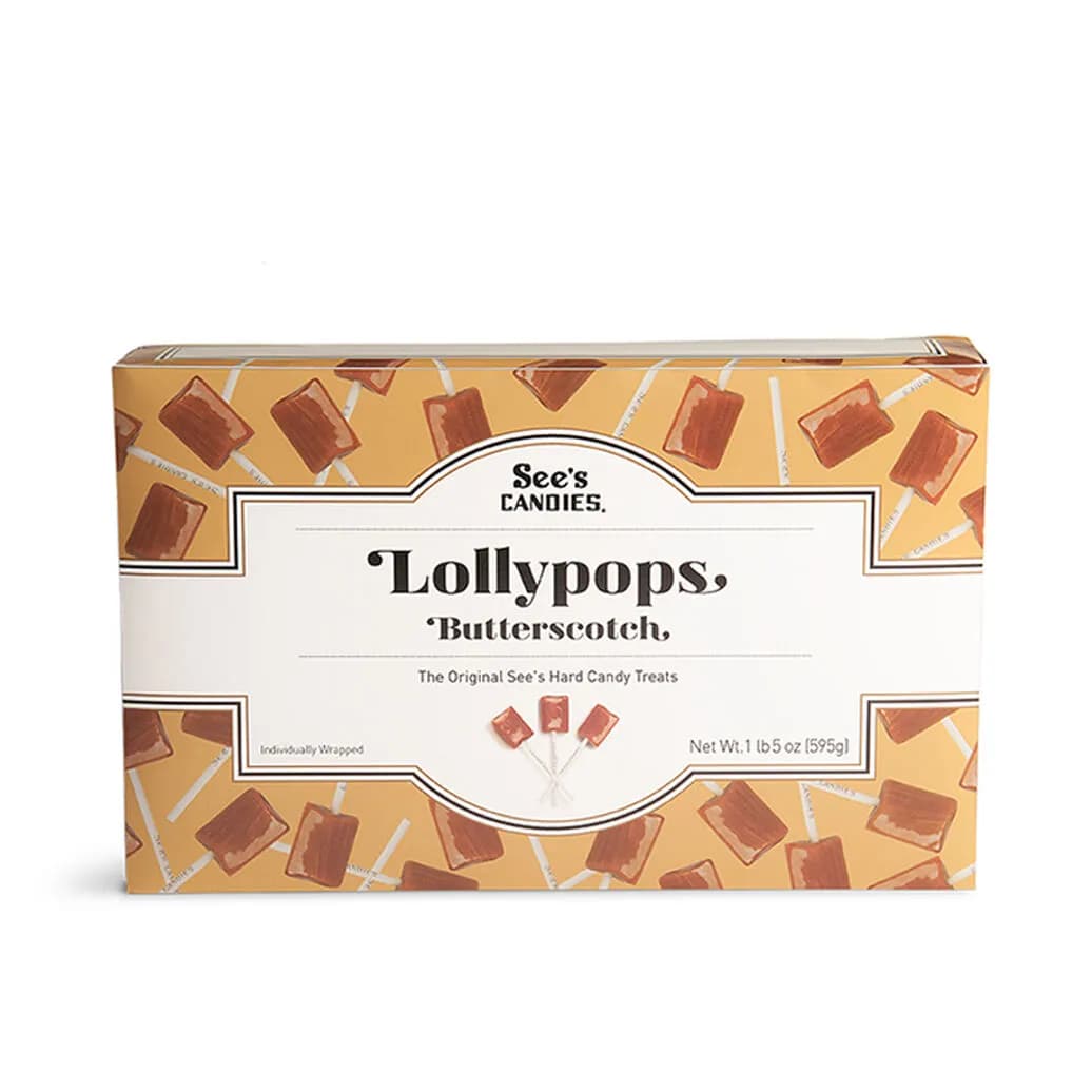See's Candies Lollypop Butterscotch 595g