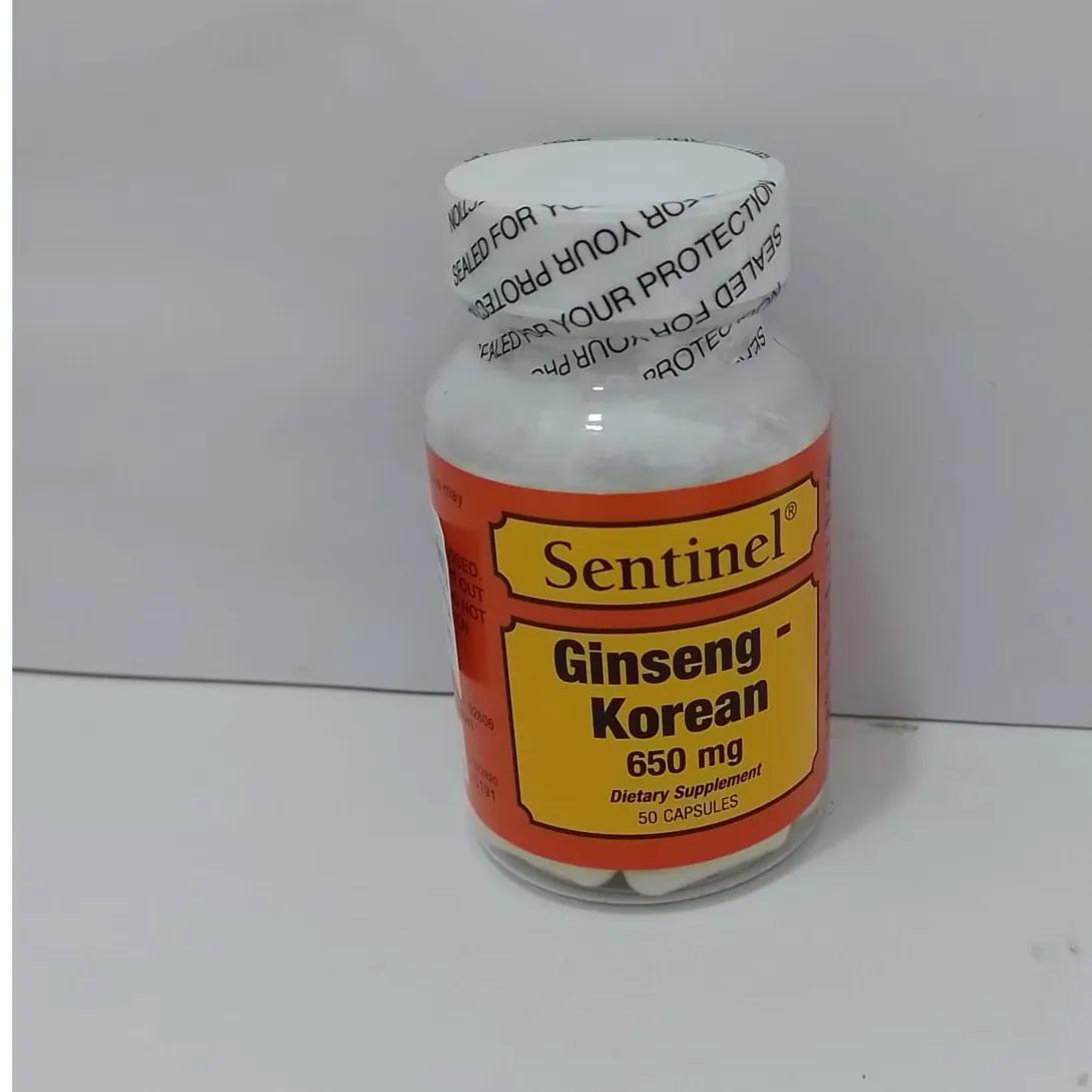 Sentinel Korean Ginseng 650mg 50's