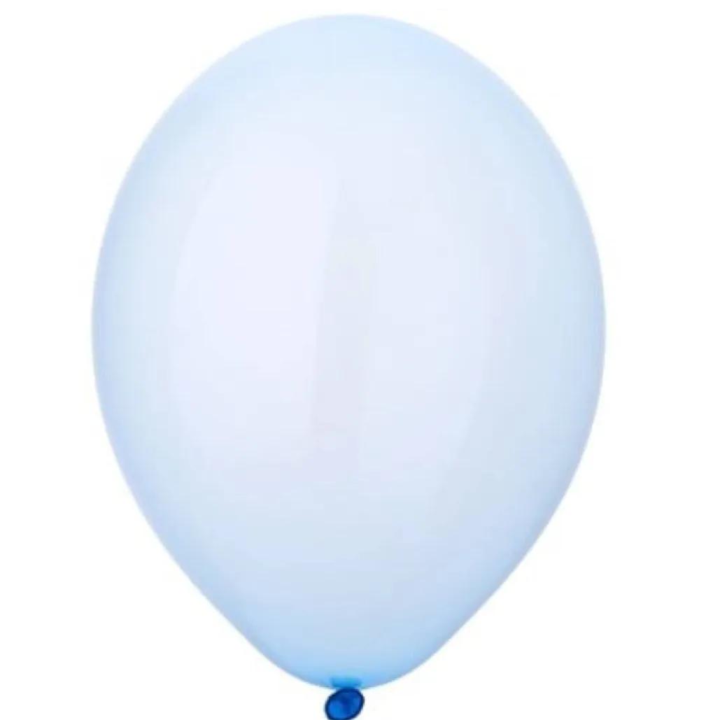 Crystal Blue Latex Helium Balloon