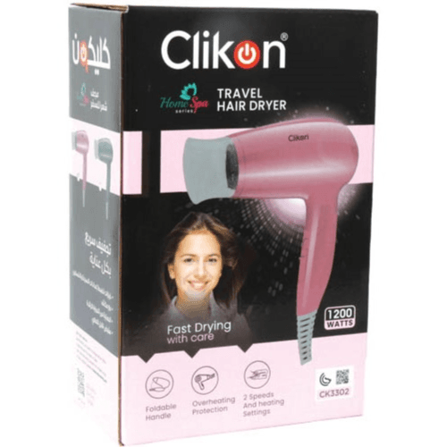 Clikon Travel Hair Dryer Ck3302 1200Watts