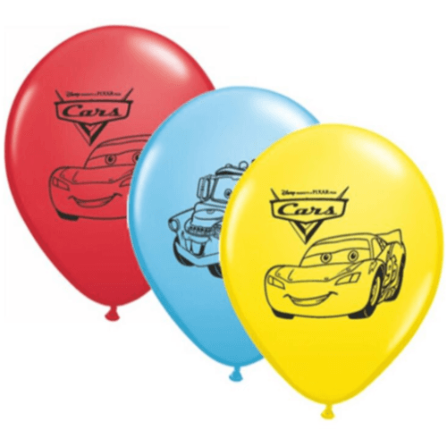 Mc Queen Car Mix Color Balloons