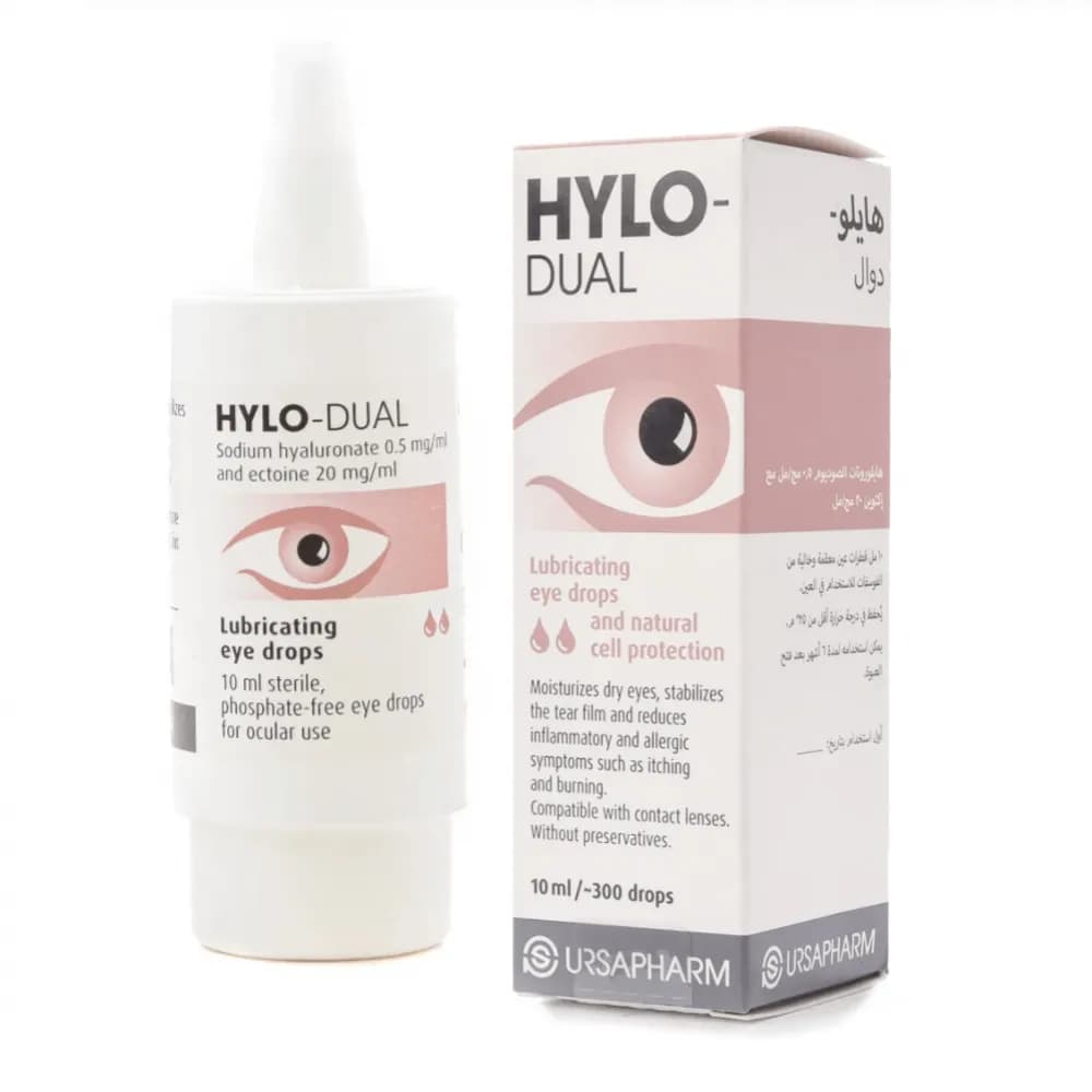 Hylo Dual Lubricating eye drops & natural cell protection 10ml