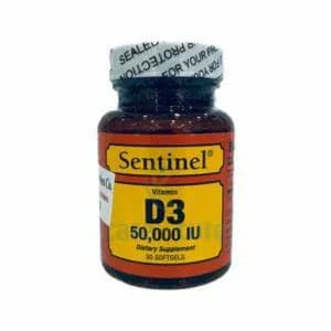 Sentinel Vitamin D3 50000 iu 30's