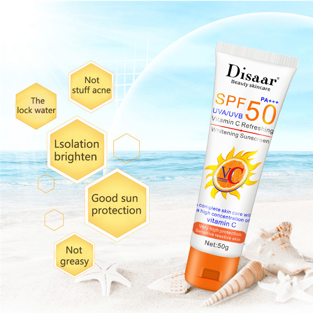 Disaar Spf 50 Vitamin C Refreshing Whitening Sun Cream