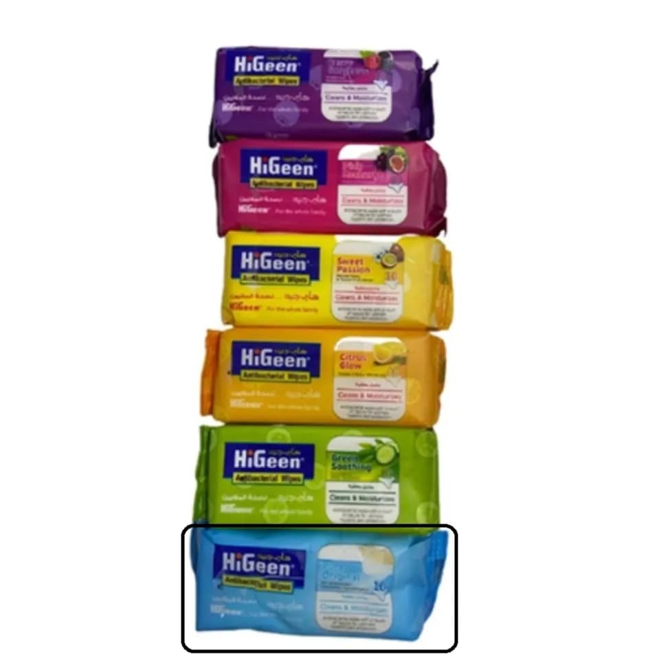 HiGeen AntiBacterial Wipes Pure Original 10 pcs