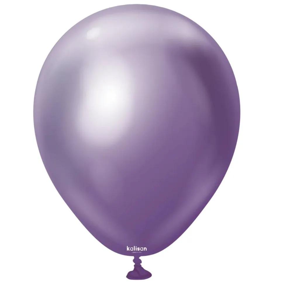 Purple Chrome Helium Balloon