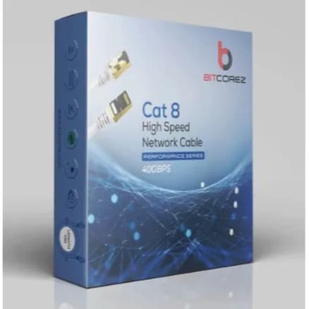 Bitcorez Cat8 Sftp Patch Cable 20 Meter White