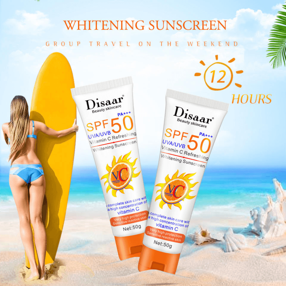 Disaar Spf 50 Vitamin C Refreshing Whitening Sun Cream