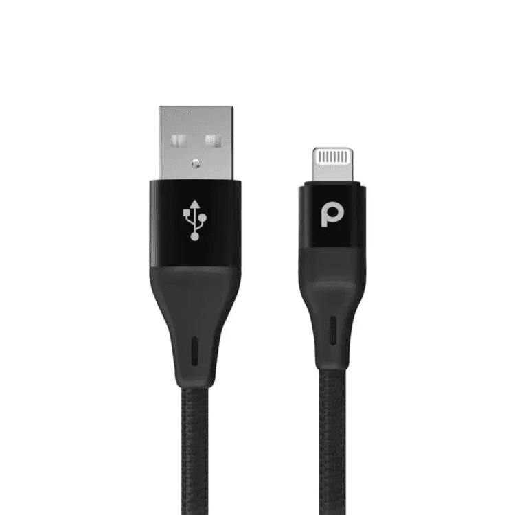 Porodo Braided USB-A To Lightning Cable (2.4a 2.2m)