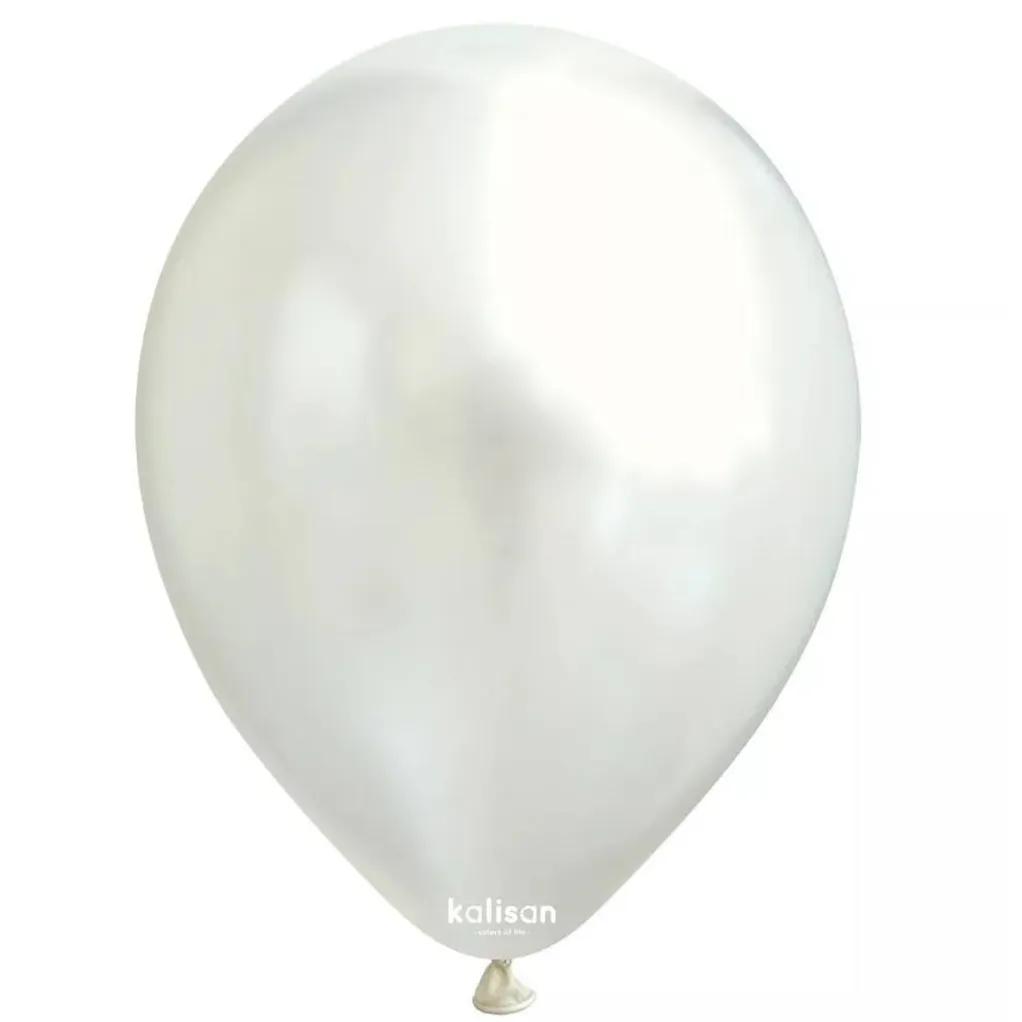 Pearl White Helium Balloon