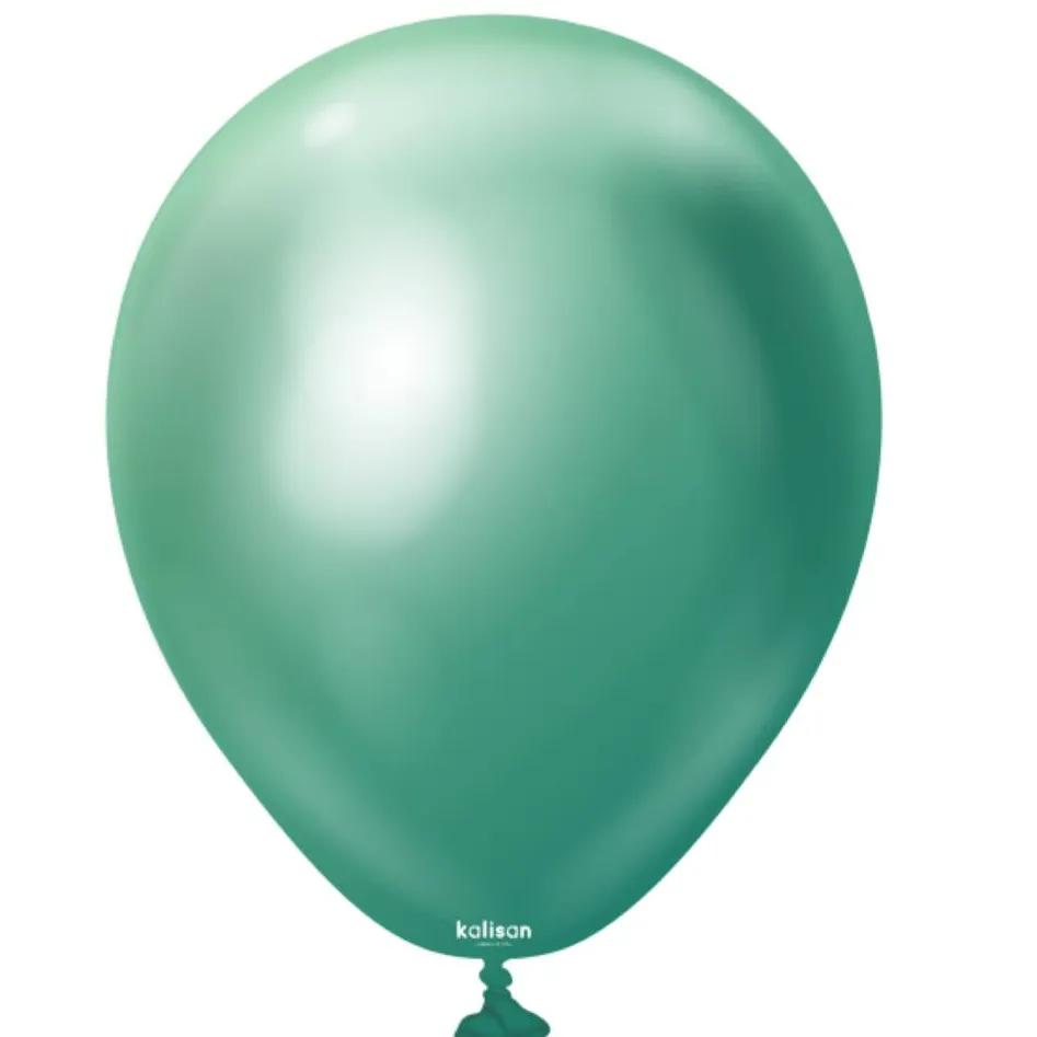 Green Chrome Helium Balloon