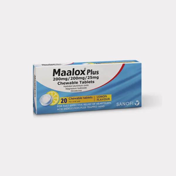 Maalox Plus 40 Chewable Tablets