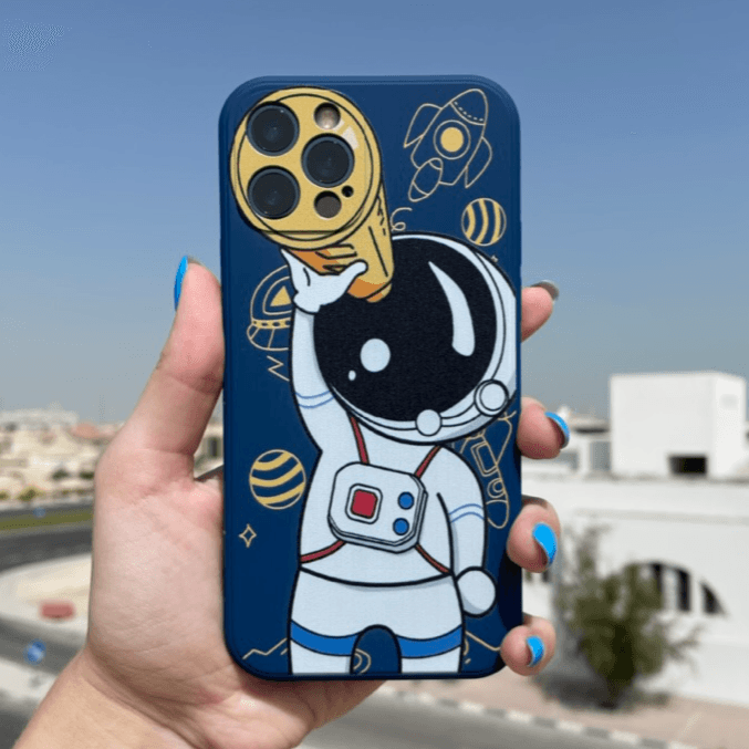 Astronaut iPhone Case 12 Mini or 12 Blue