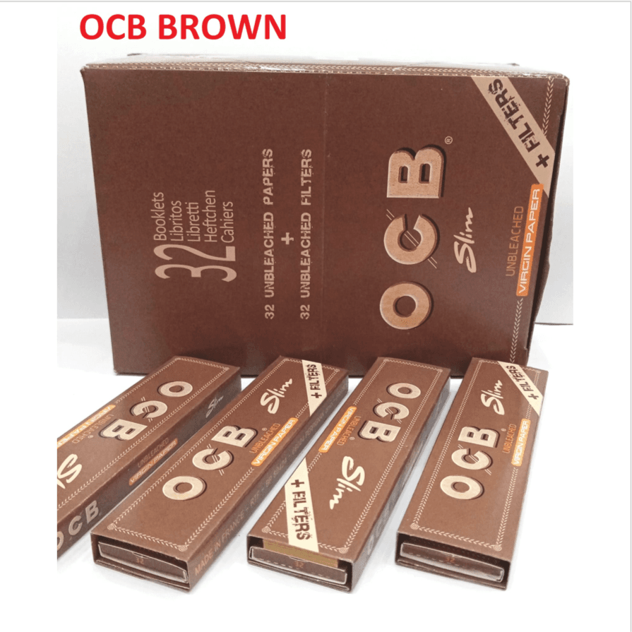 Ocb Slim Brown With Filter 1x32