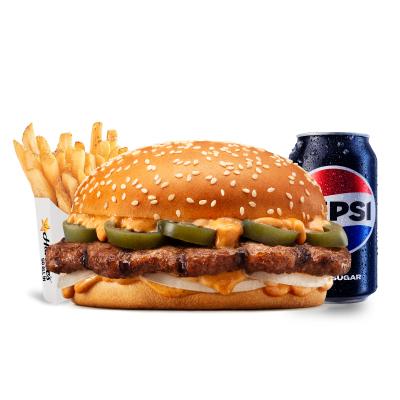 Jalapeno Big Burger Combo - Medium