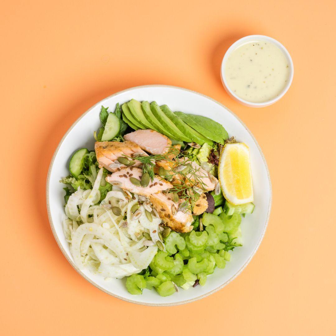 OMG Salmon Bowl (Low Carb)